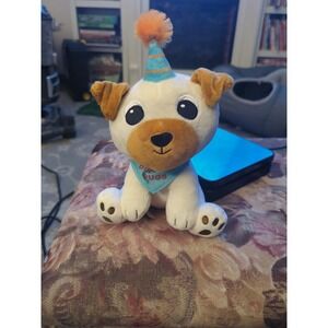 Birthday Pugs Plush Brown Cream Hat Bandana Stuffed Animal American Greetings